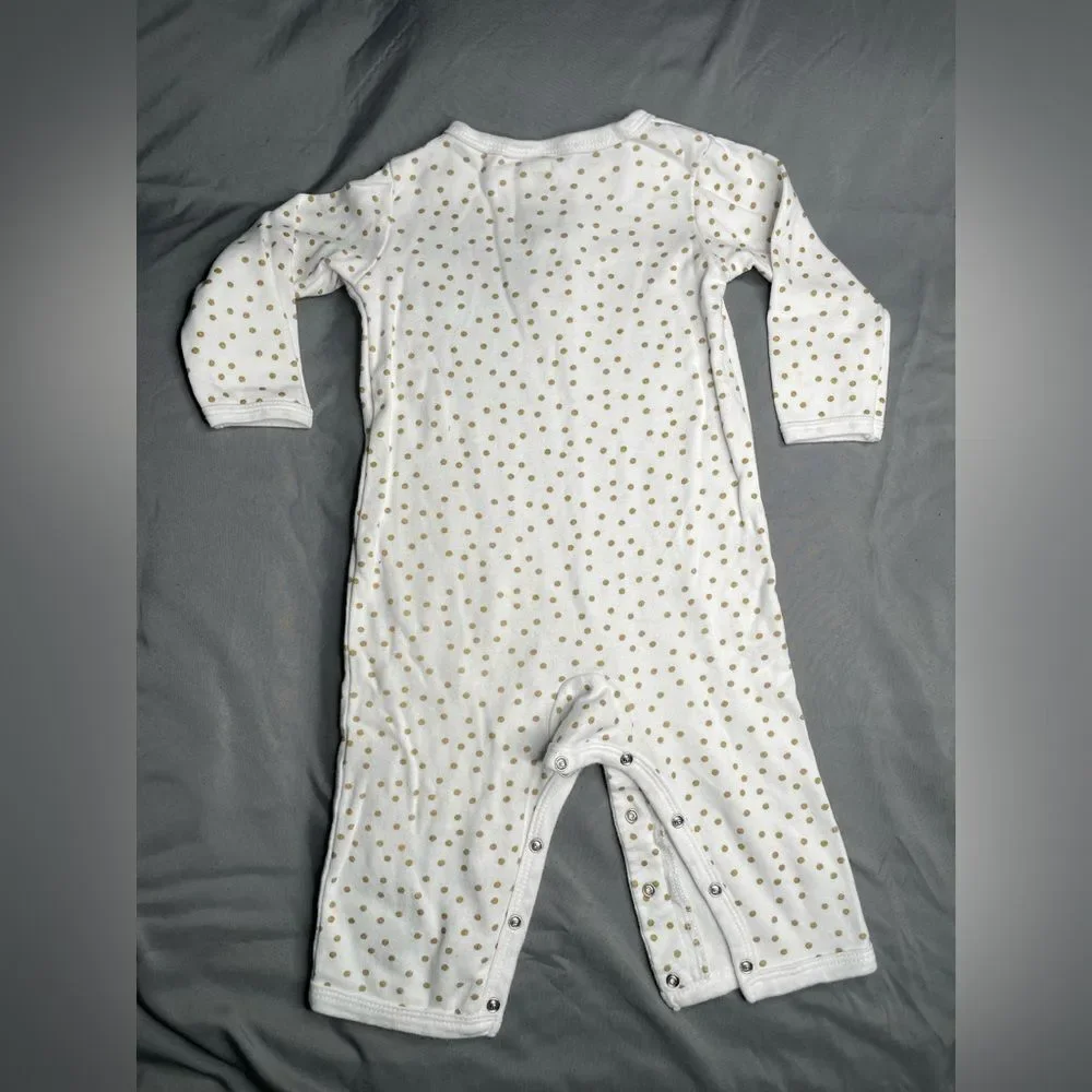 Baby Girl Heart Print Onesies Set